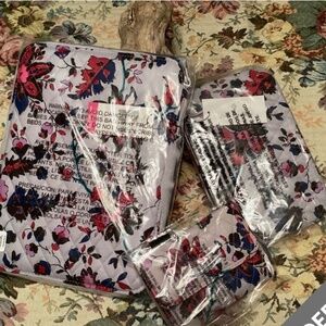 Vera Bradley Vineyard Floral Triple Set Brand New in Original Plastic Bags